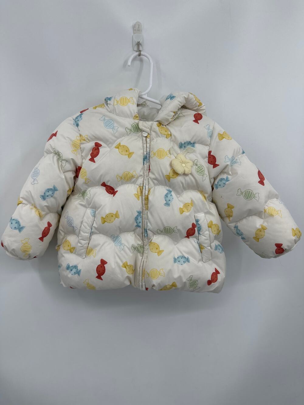 Balabala Baby Duck Down Jacket with Candy Design Hooded Size 18-24 Mo/ 90